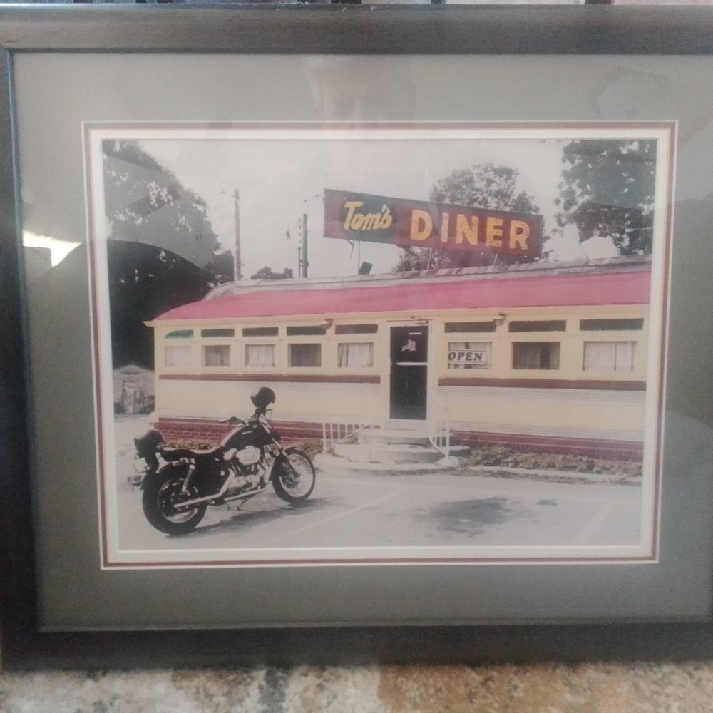 Allan I Teger print of hand colored photograph